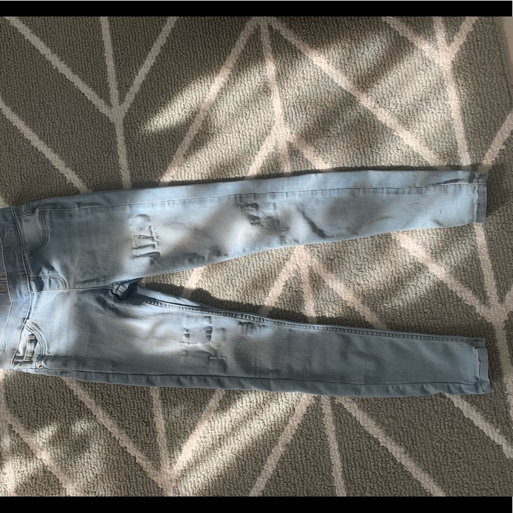 Justice light washed leggings